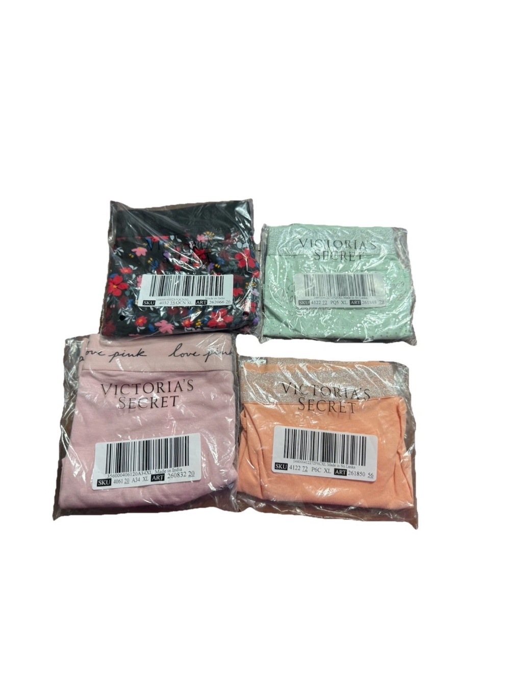 Victoria Secret NWT Women’s Pink/Orange/Green/Black Boy Shorts Underwear! XL